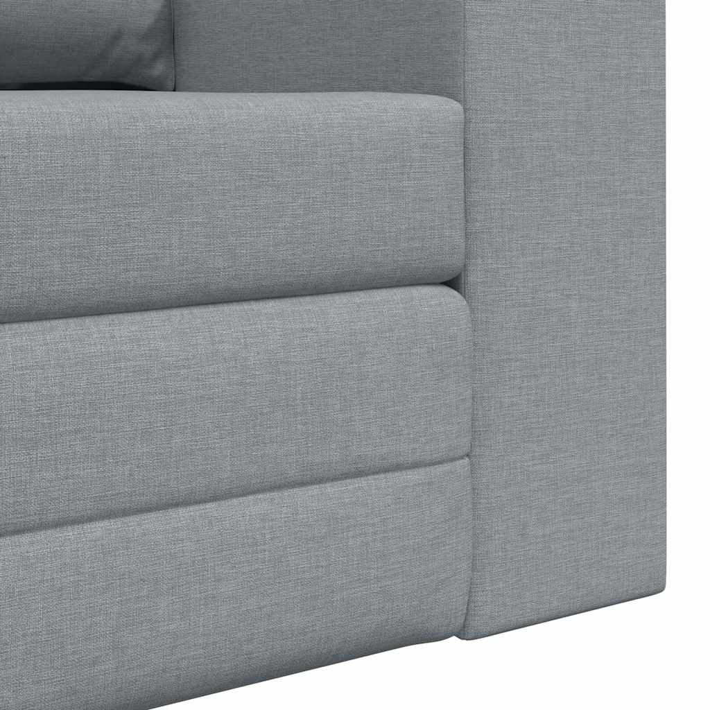 Schlafsofa 60cm Hellgrau Stoff