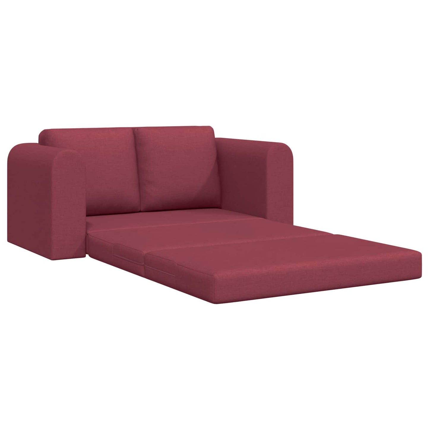 Schlafsofa 60cm Weinrot Stoff