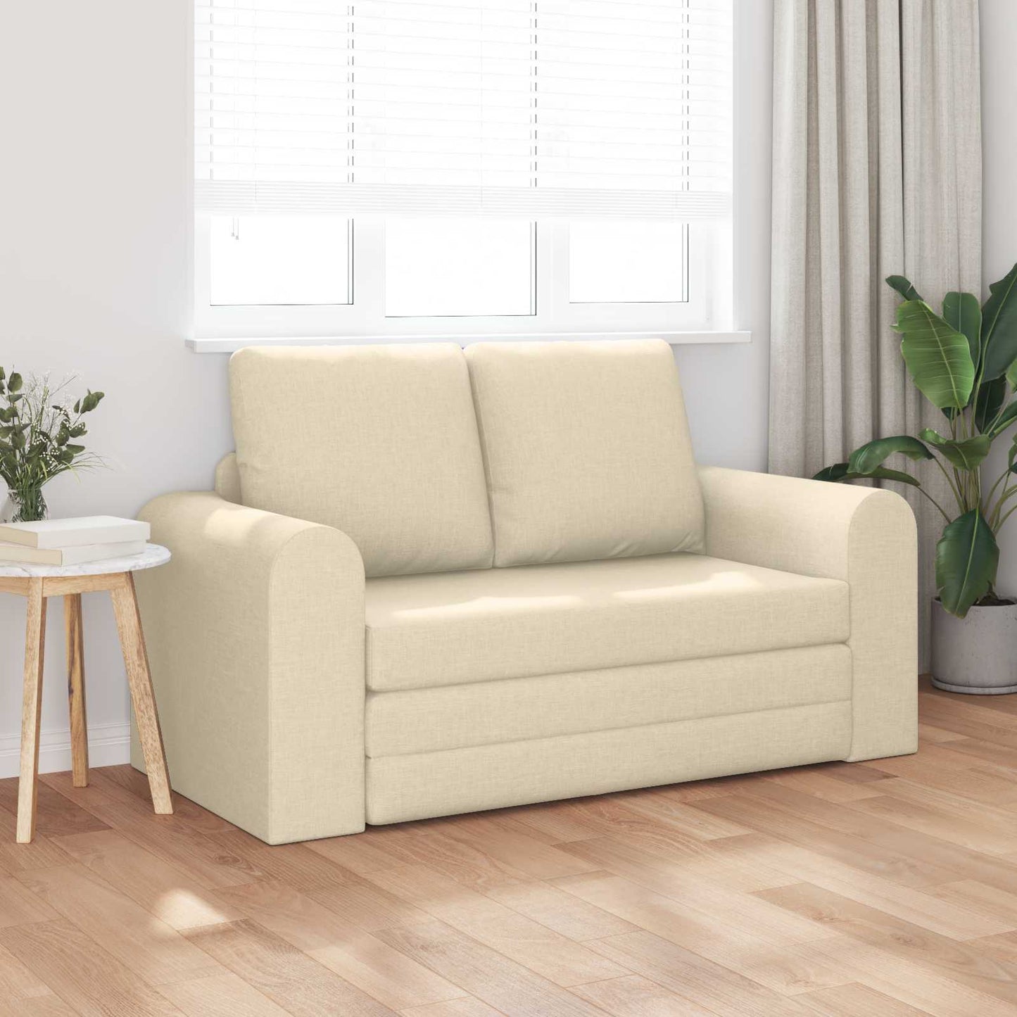 Schlafsofa 60cm Creme Stoff