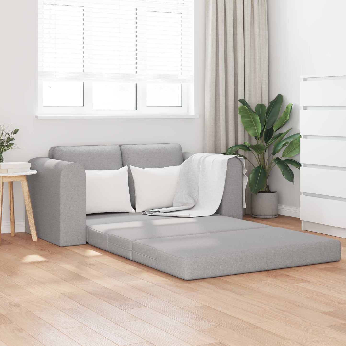 Schlafsofa Wolkengrau 148 x 71 x 83 cm Stoff