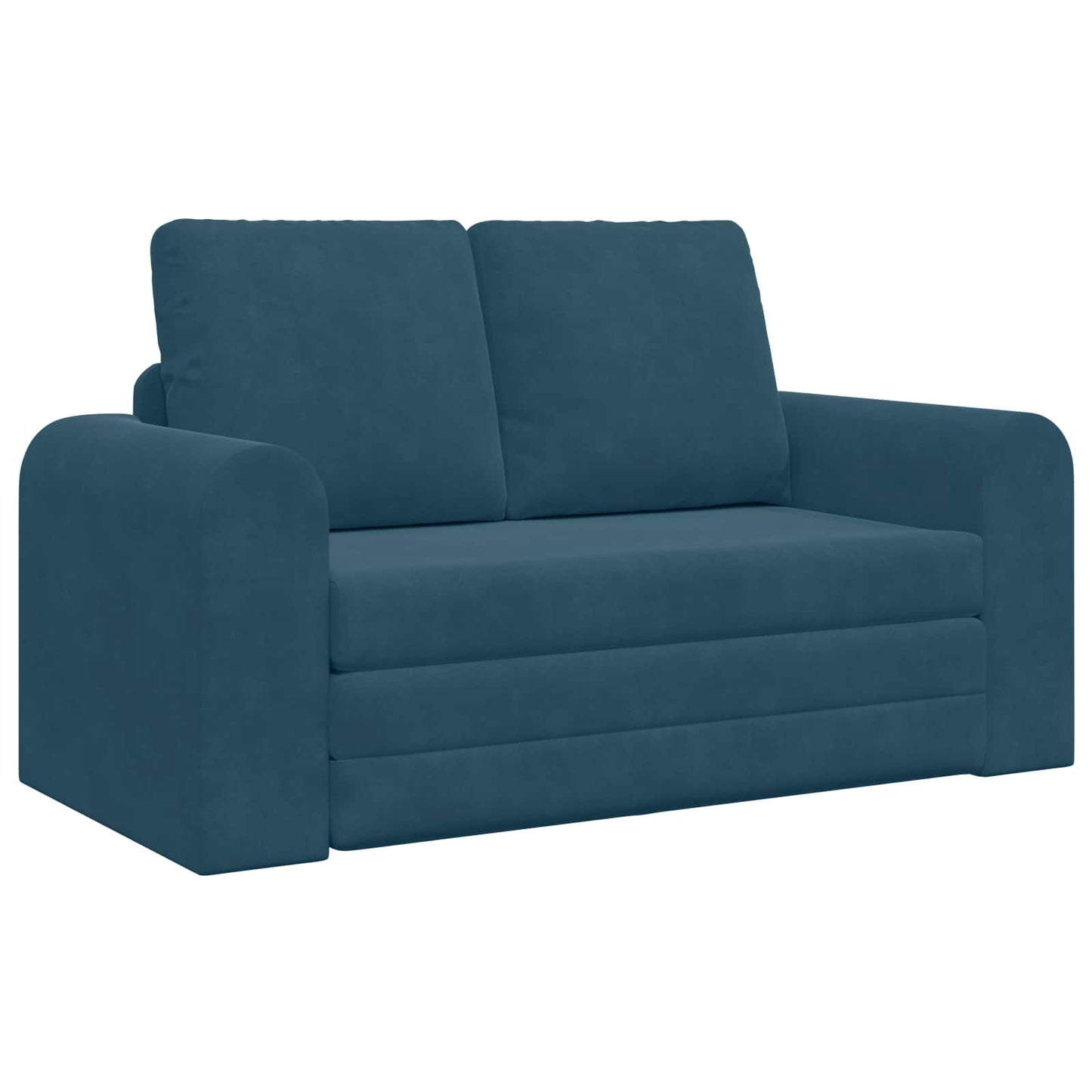 Schlafsofa Blau 148 x 71 x 83 cm Samt