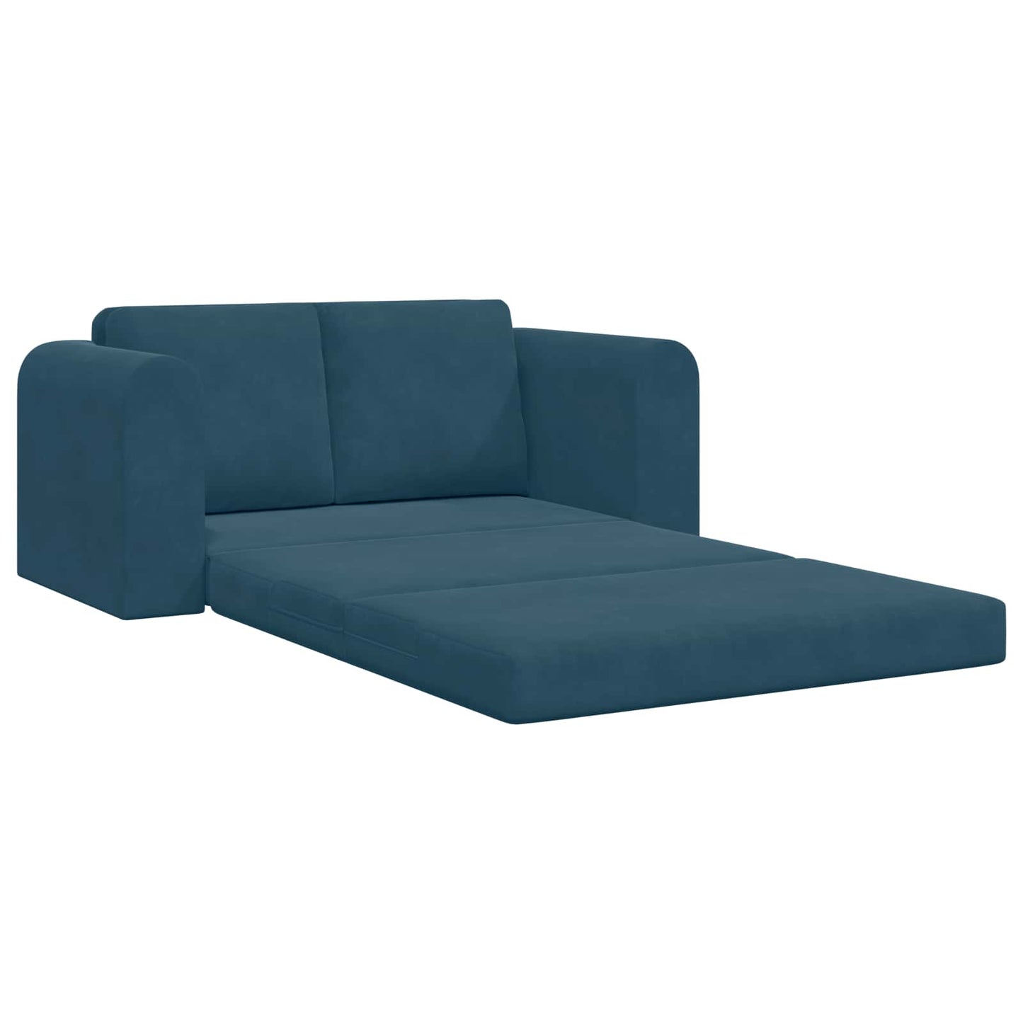 Schlafsofa Blau 148 x 71 x 83 cm Samt