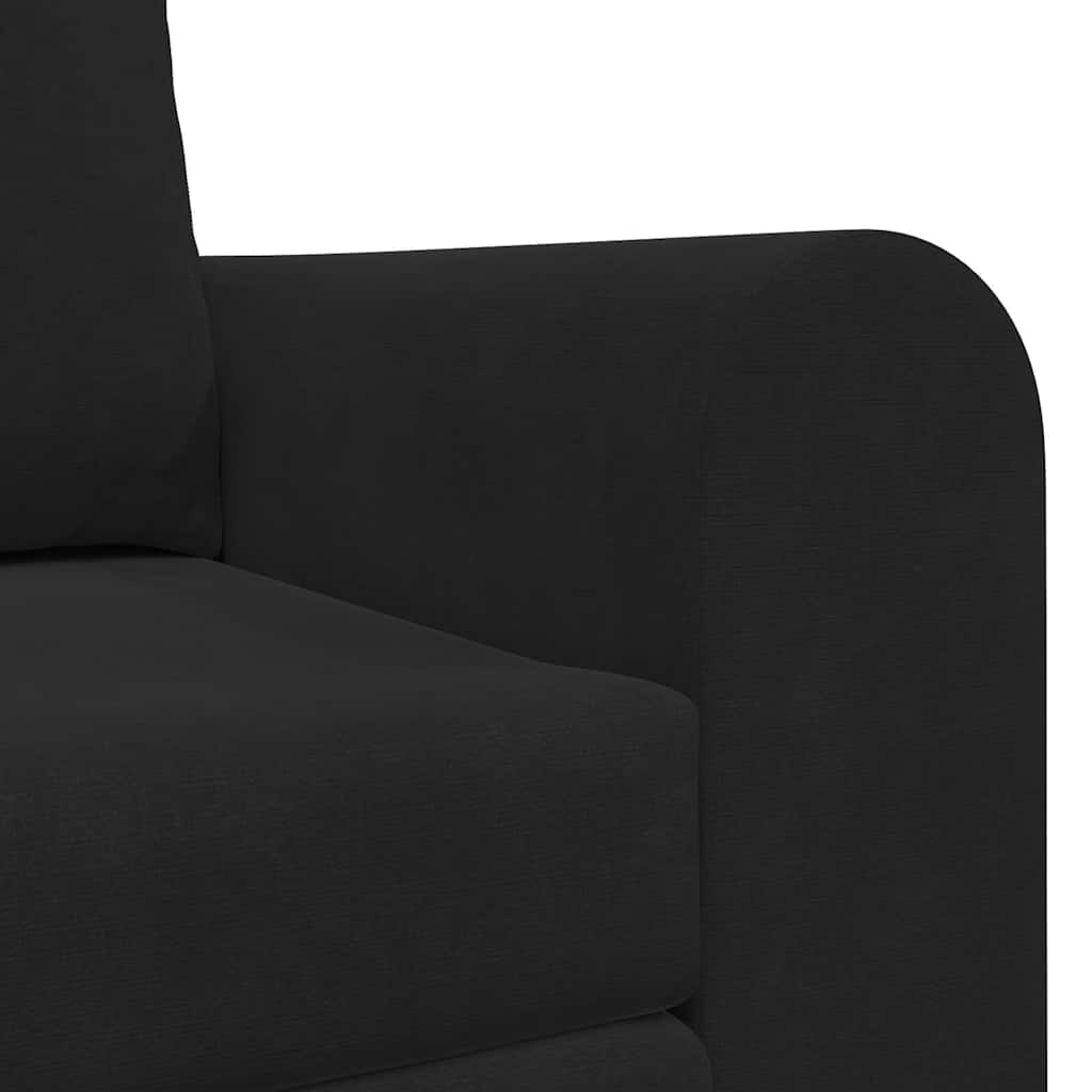 Schlafsofa Schwarz 148 x 71 x 83 cm Samt