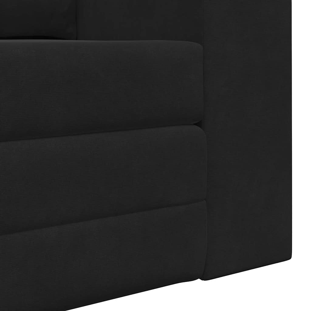 Schlafsofa Schwarz 148 x 71 x 83 cm Samt