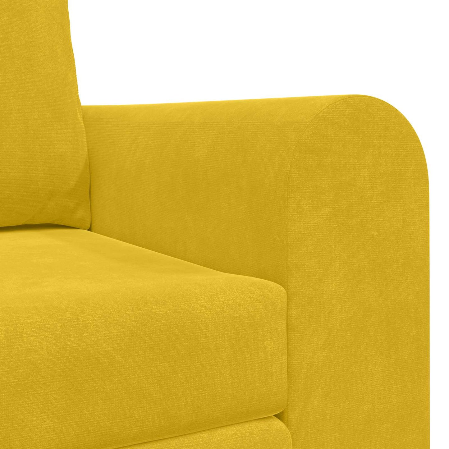 Schlafsofa Gelb 148 x 71 x 83 cm Samt