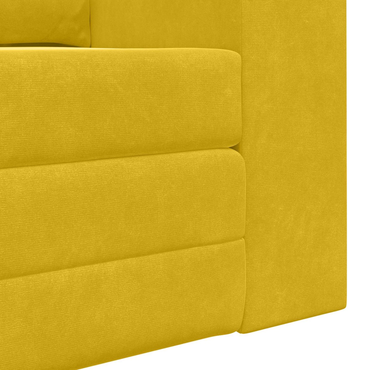 Schlafsofa Gelb 148 x 71 x 83 cm Samt