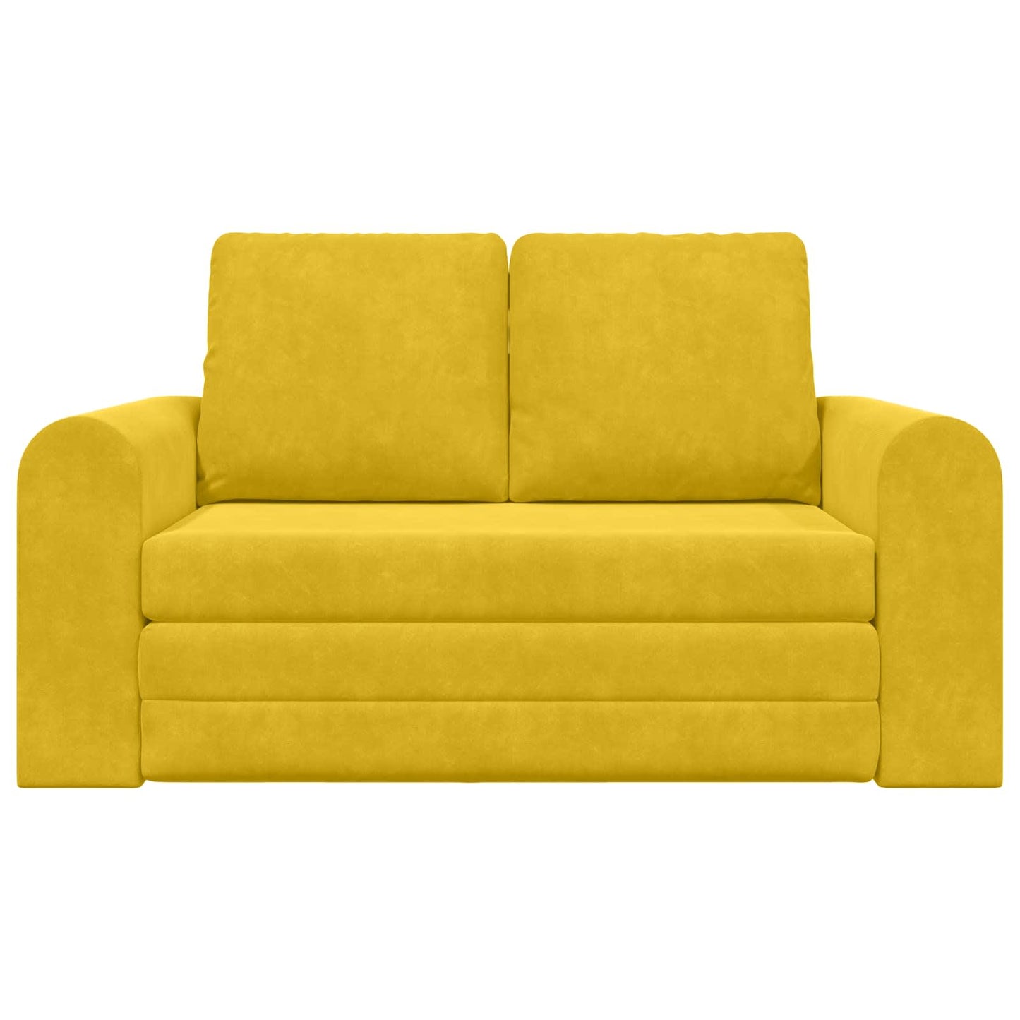Schlafsofa Gelb 148 x 71 x 83 cm Samt