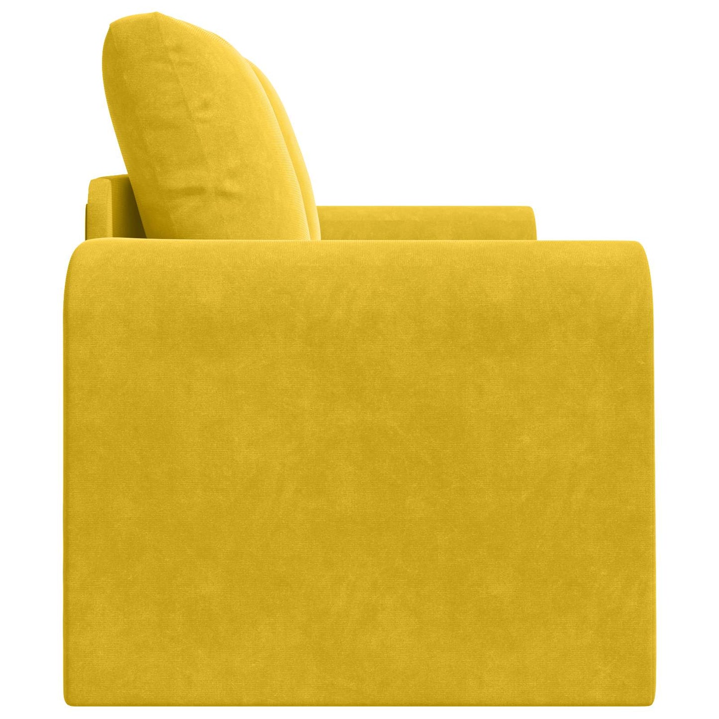 Schlafsofa Gelb 148 x 71 x 83 cm Samt