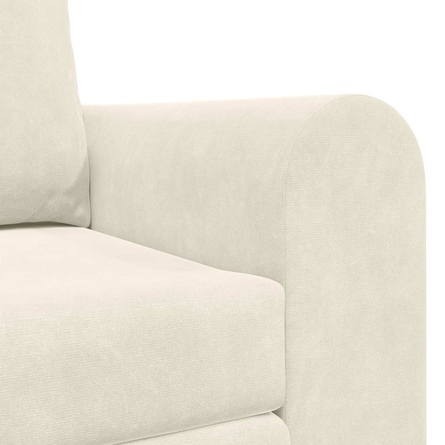 Schlafsofa Creme 148 x 71 x 83 cm Samt