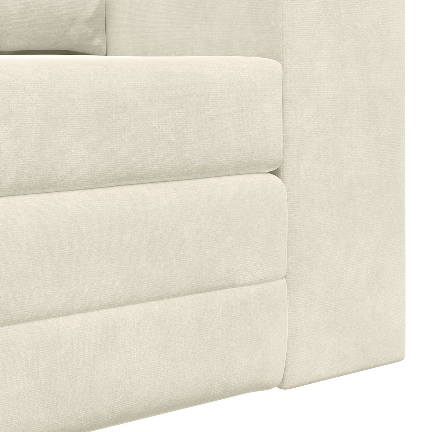 Schlafsofa Creme 148 x 71 x 83 cm Samt