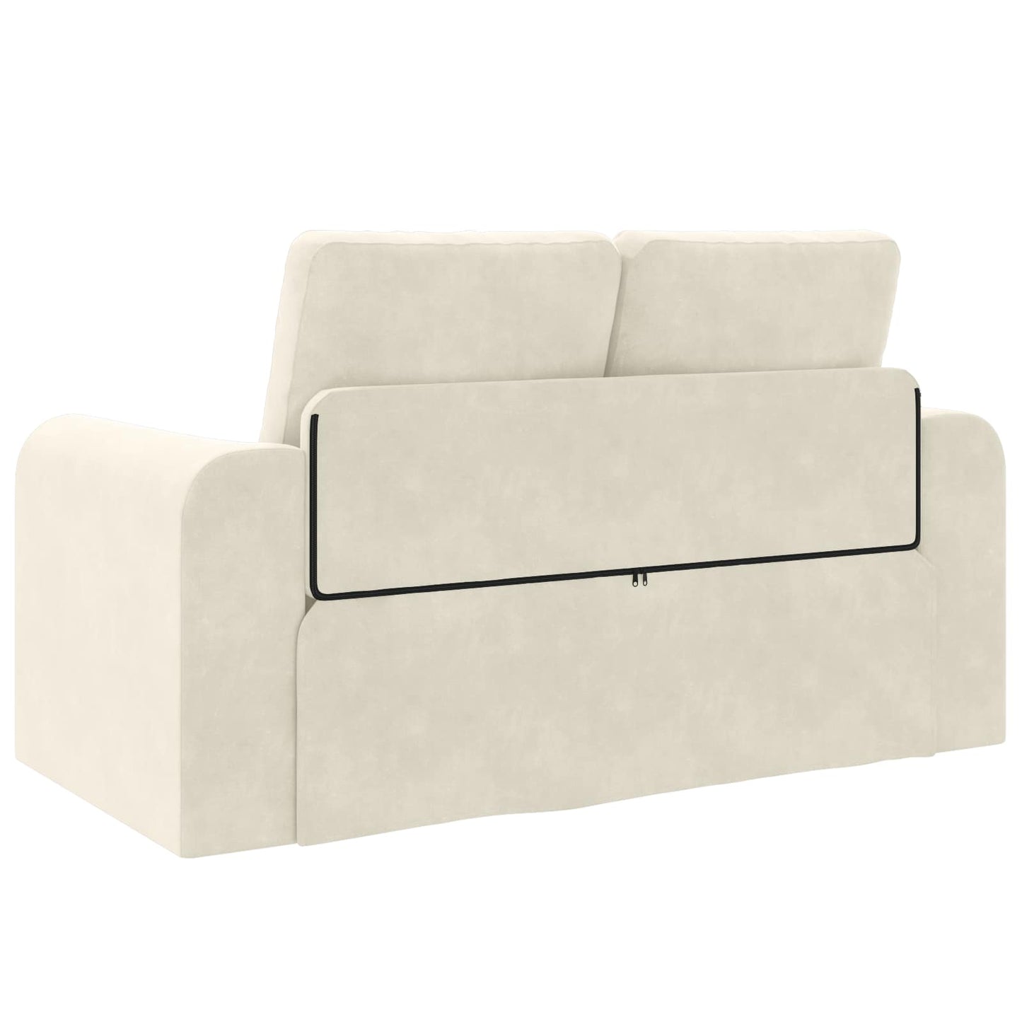 Schlafsofa Creme 148 x 71 x 83 cm Samt