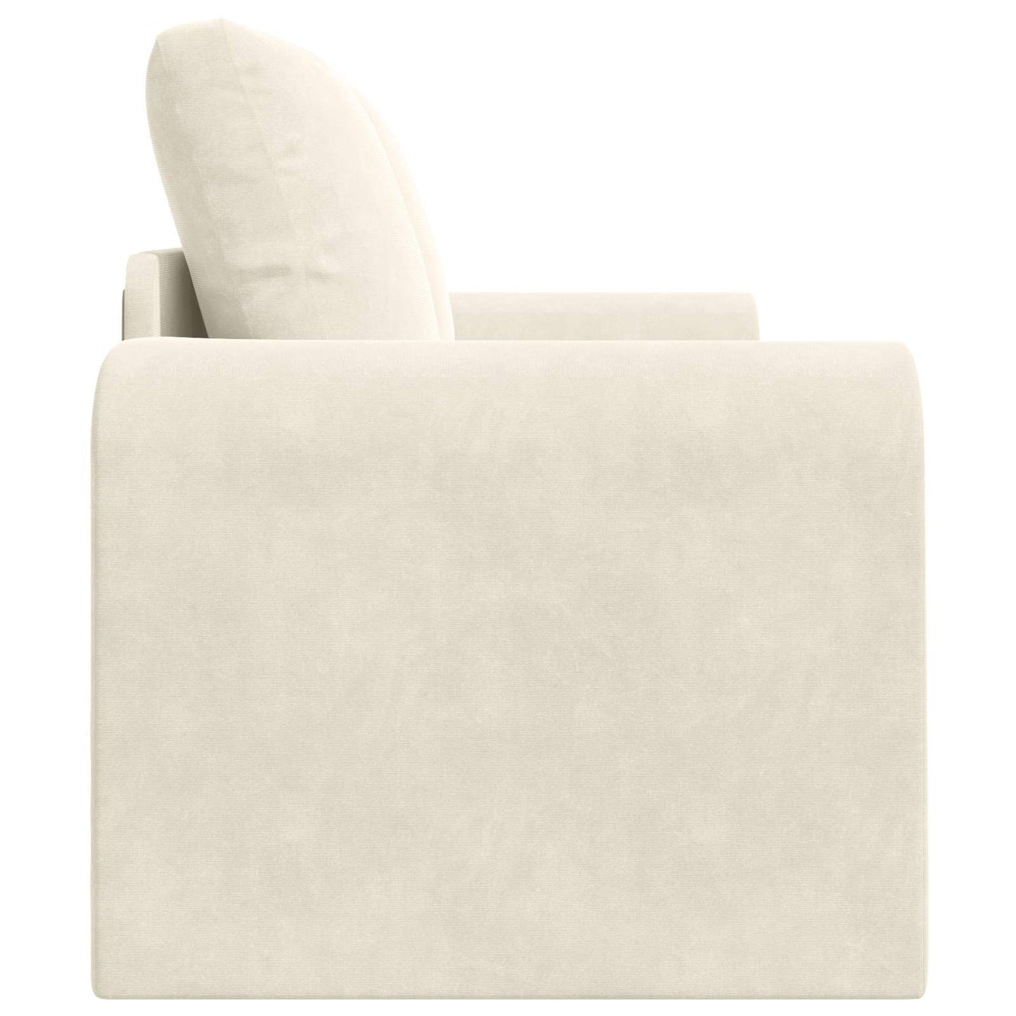 Schlafsofa Creme 148 x 71 x 83 cm Samt