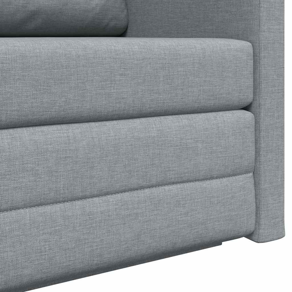 Schlafsofa 110cm Hellgrau Stoff