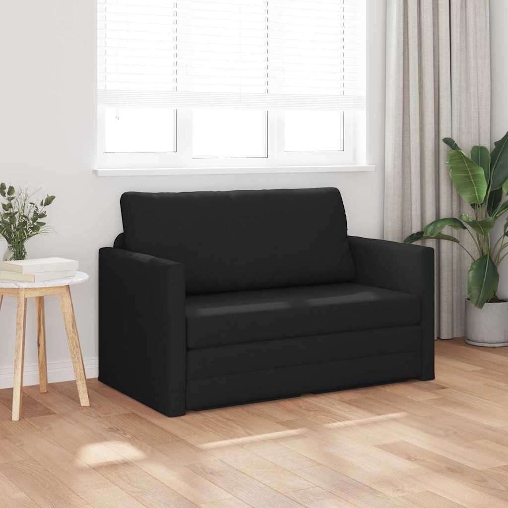 Schlafsofa 110cm Schwarz Stoff
