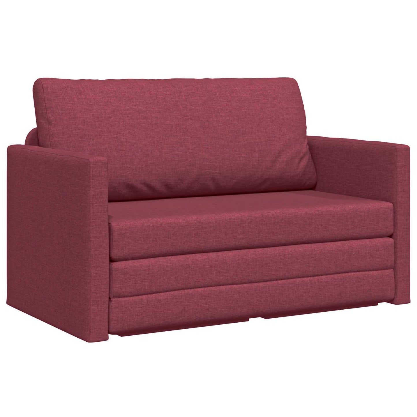 Schlafsofa 110cm Weinrot Stoff