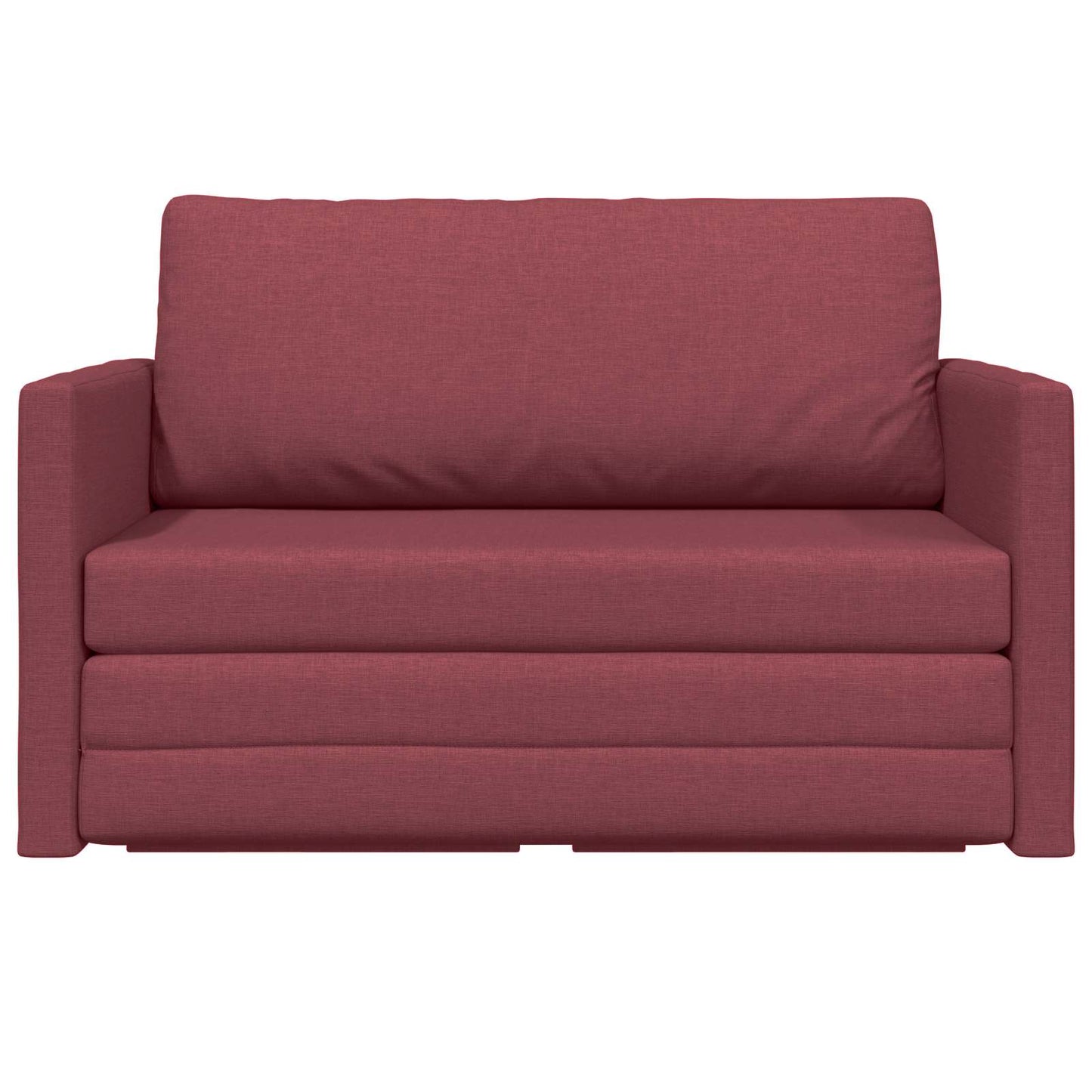Schlafsofa 110cm Weinrot Stoff
