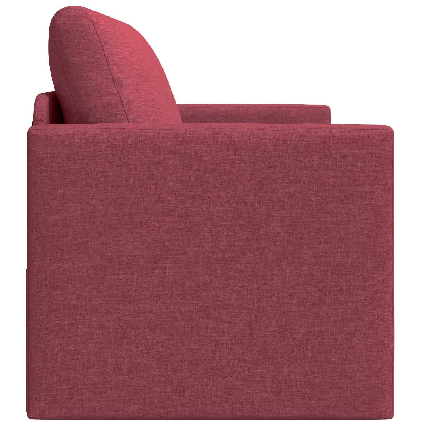 Schlafsofa 110cm Weinrot Stoff