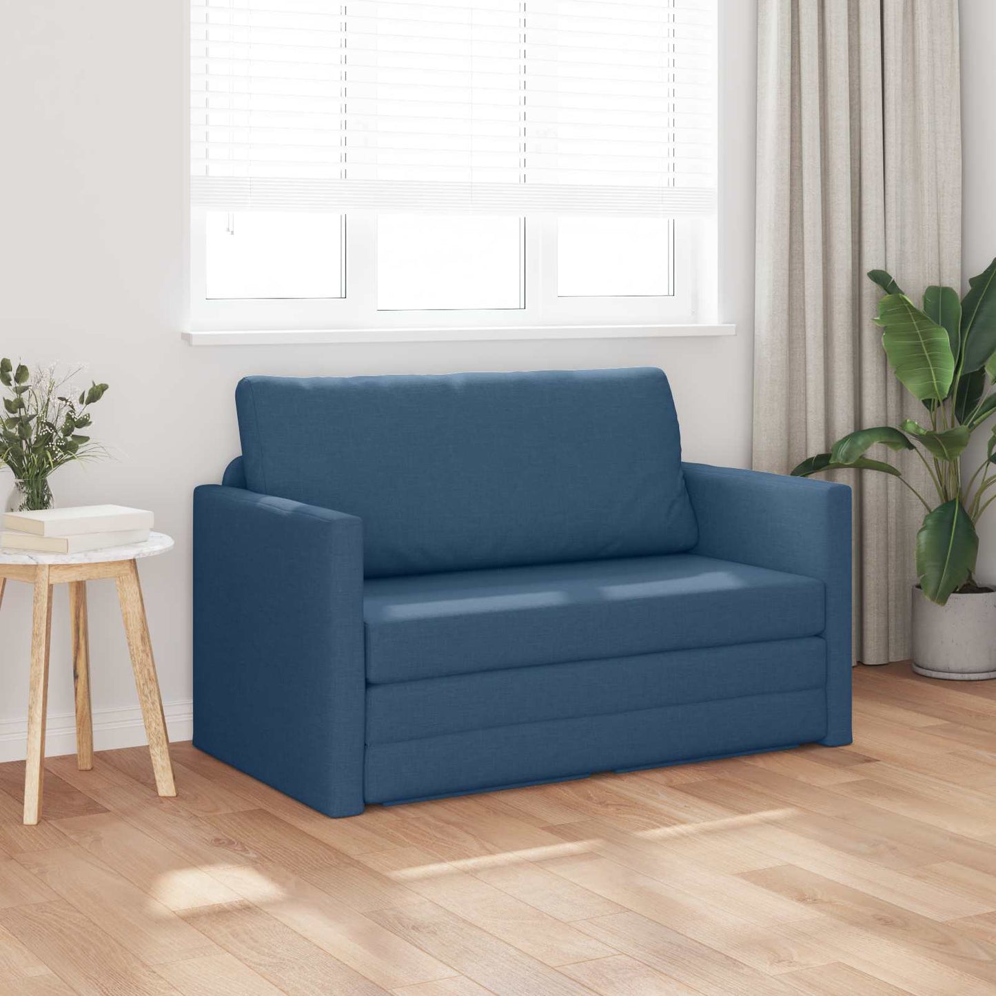 Schlafsofa 110cm Blau Stoff