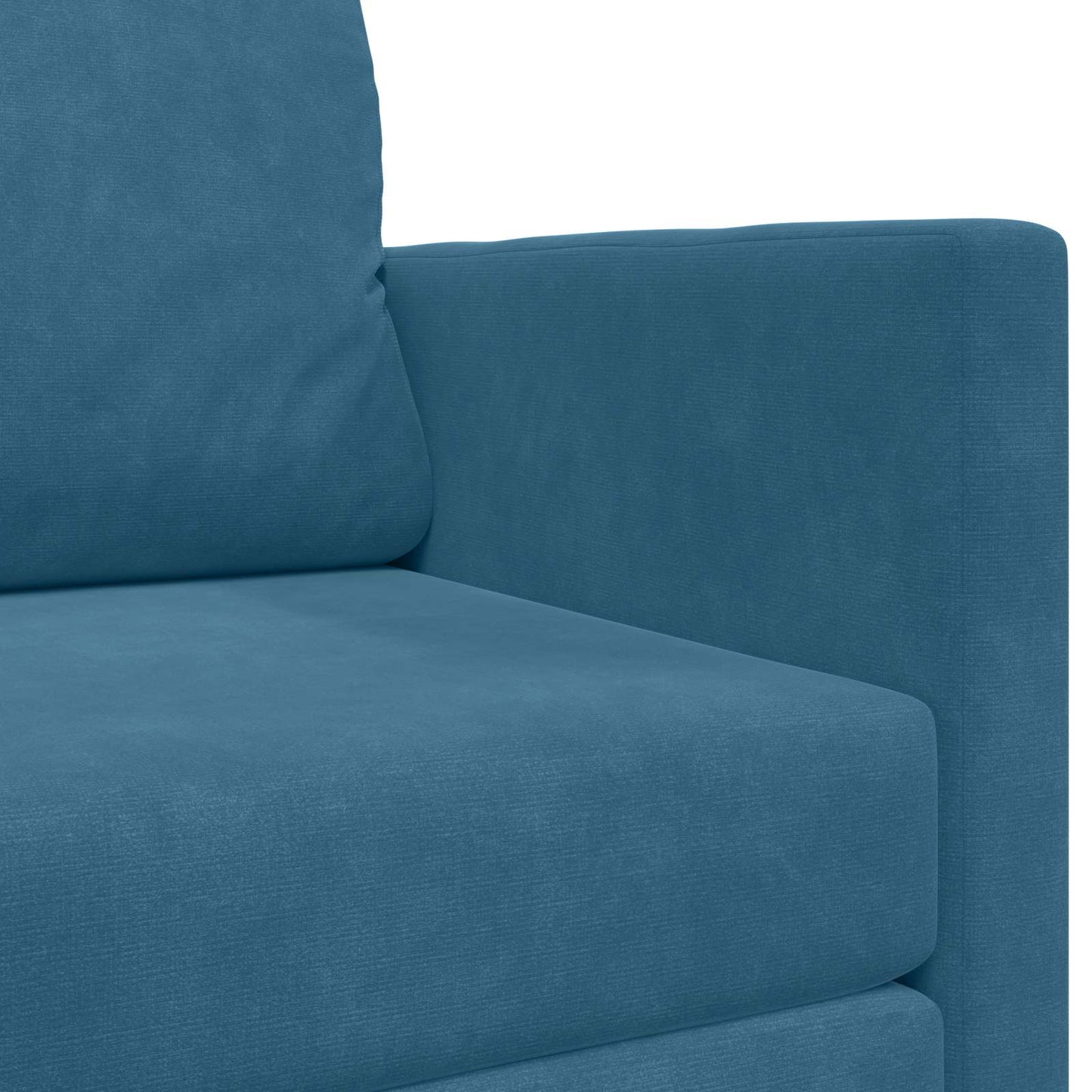 Schlafsofa Blau 124 x 71 x 78 cm Samt
