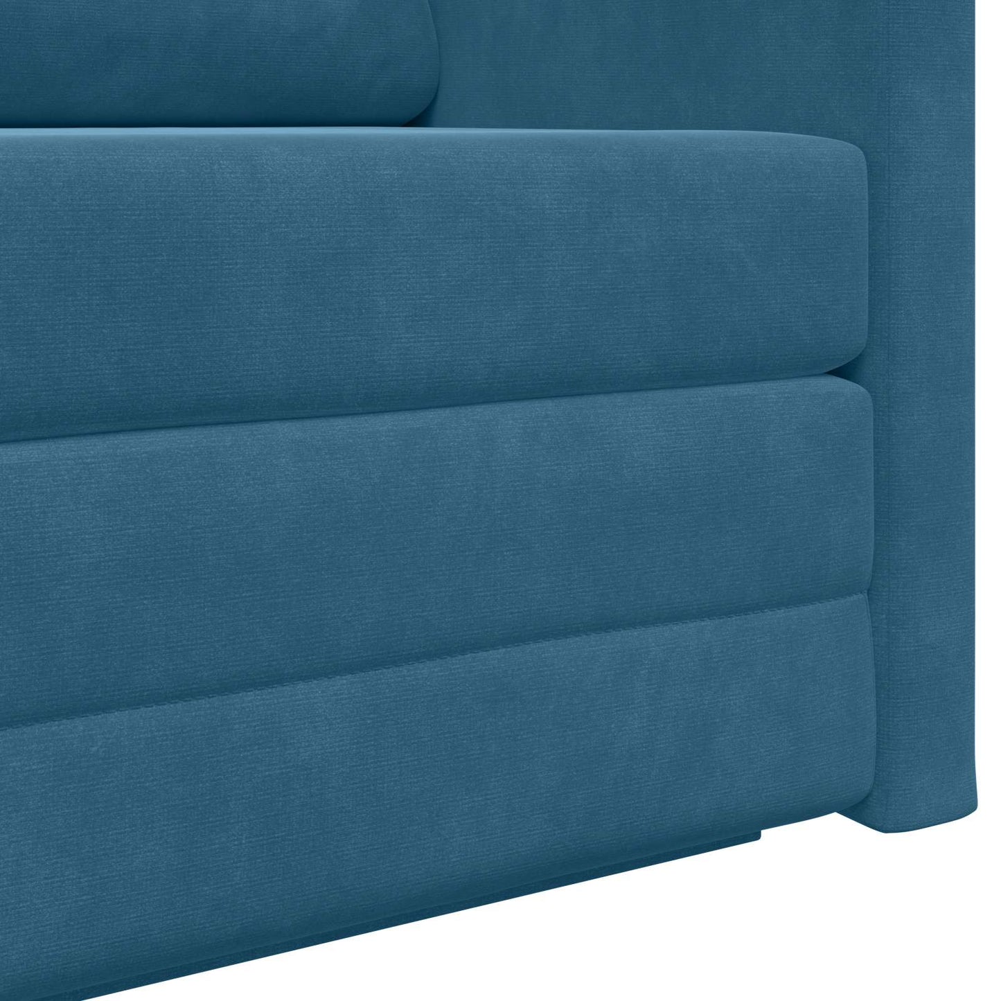 Schlafsofa Blau 124 x 71 x 78 cm Samt