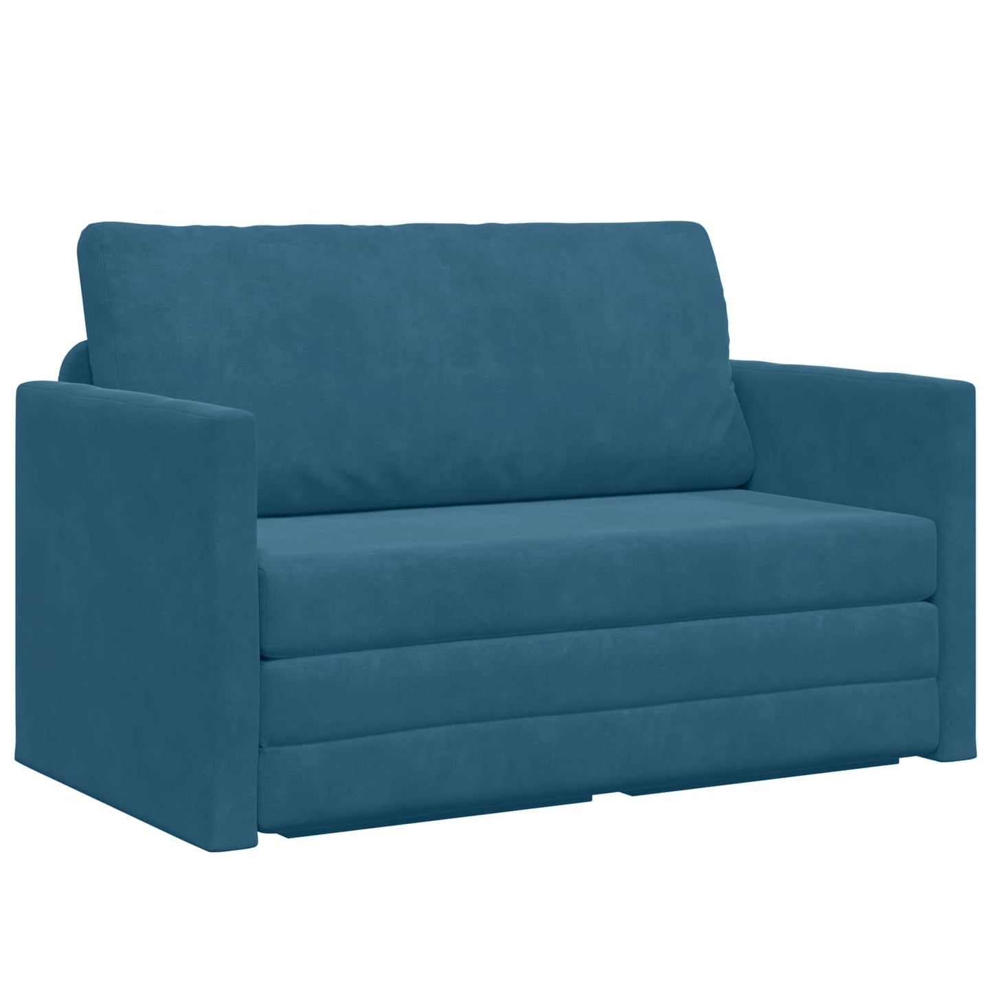Schlafsofa Blau 124 x 71 x 78 cm Samt