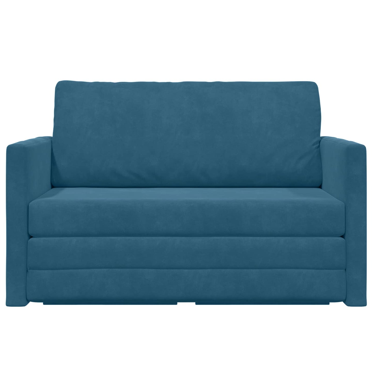 Schlafsofa Blau 124 x 71 x 78 cm Samt