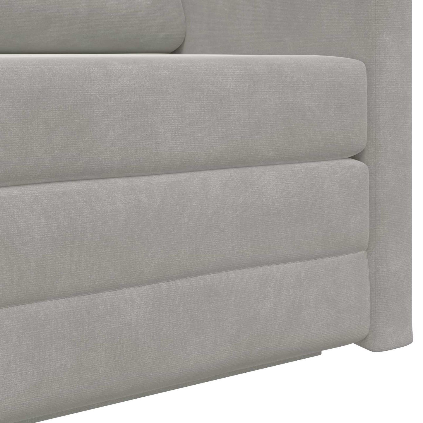 Schlafsofa Hellgrau 124 x 71 x 78 cm Samt