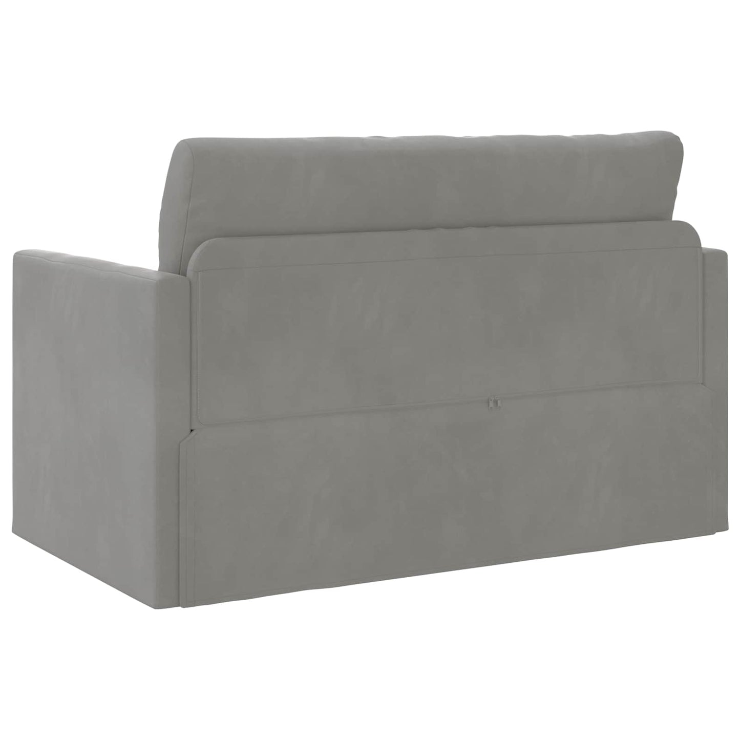 Schlafsofa Hellgrau 124 x 71 x 78 cm Samt