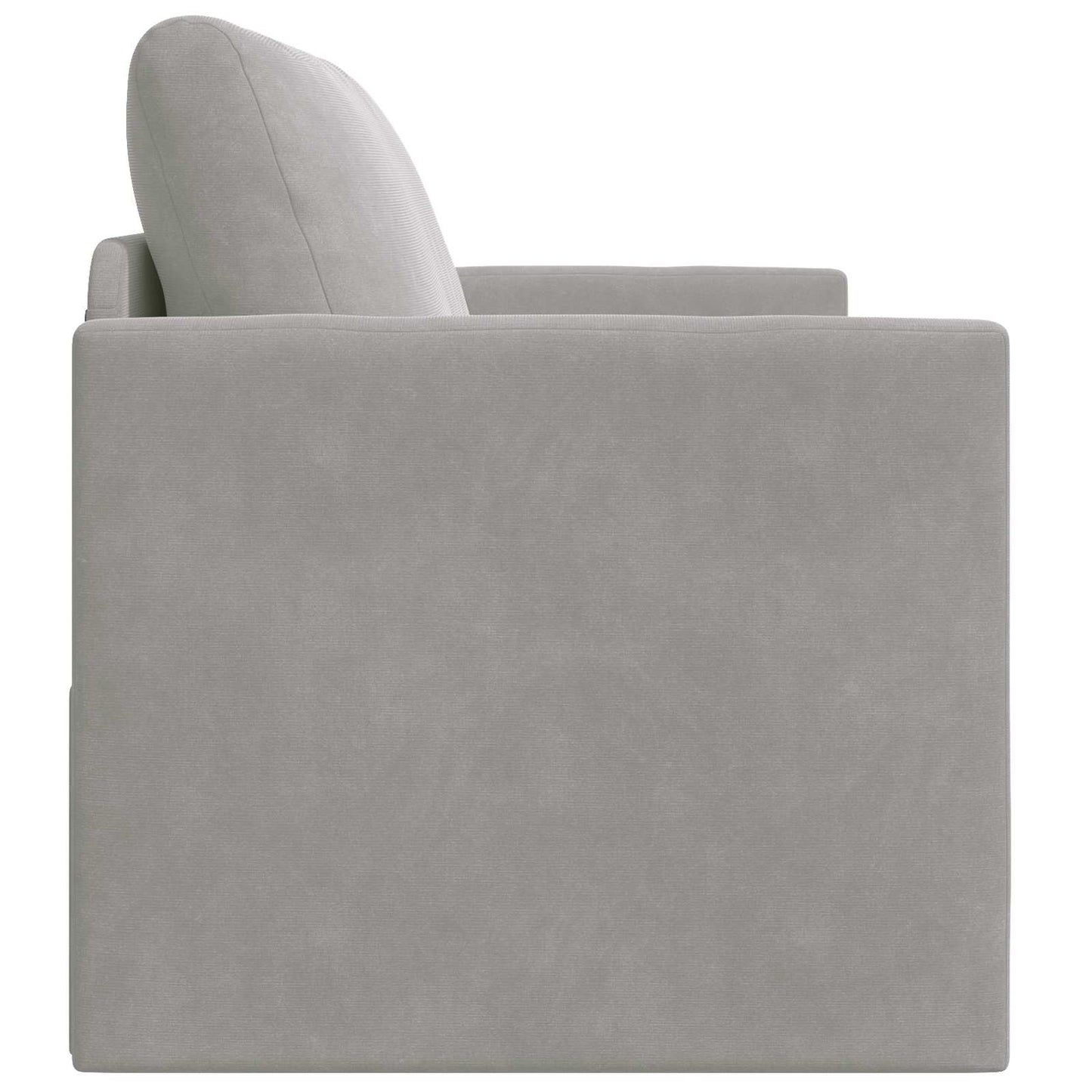 Schlafsofa Hellgrau 124 x 71 x 78 cm Samt