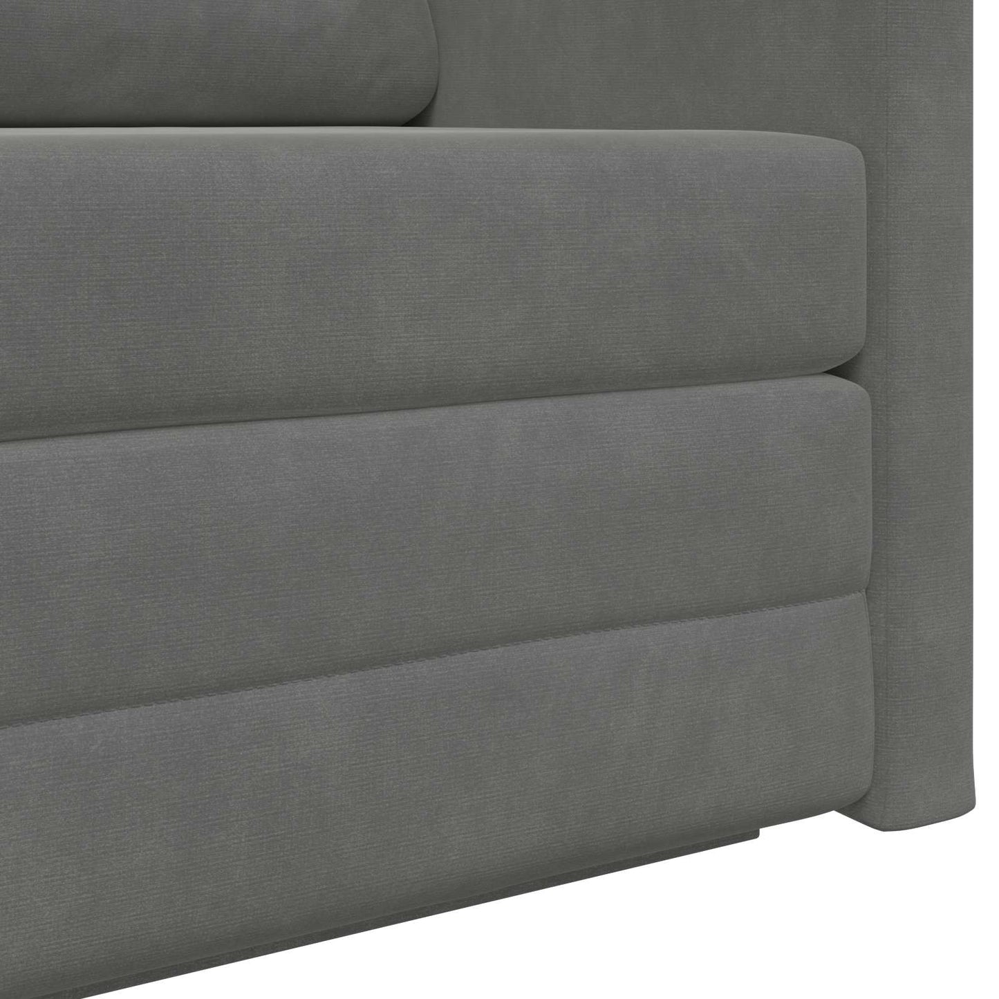 Schlafsofa Dunkelgrau 124 x 71 x 78 cm Samt