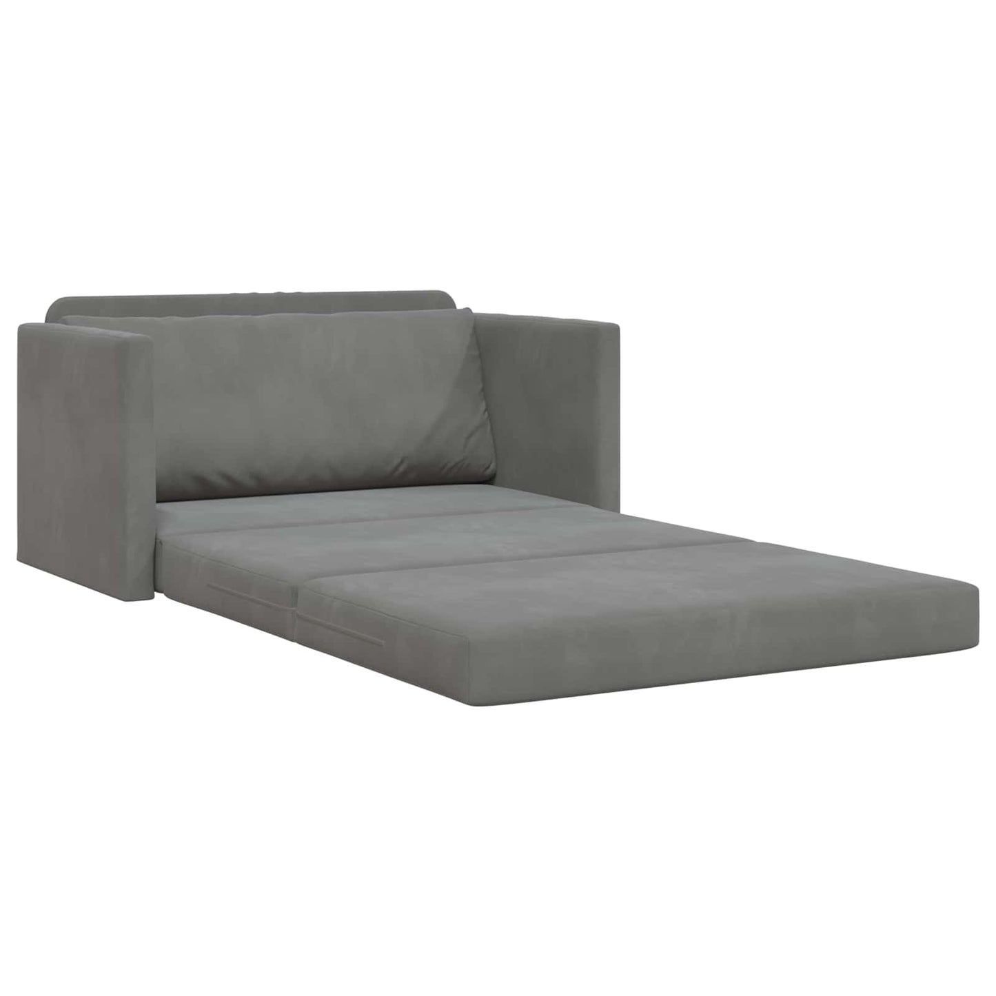 Schlafsofa Dunkelgrau 124 x 71 x 78 cm Samt