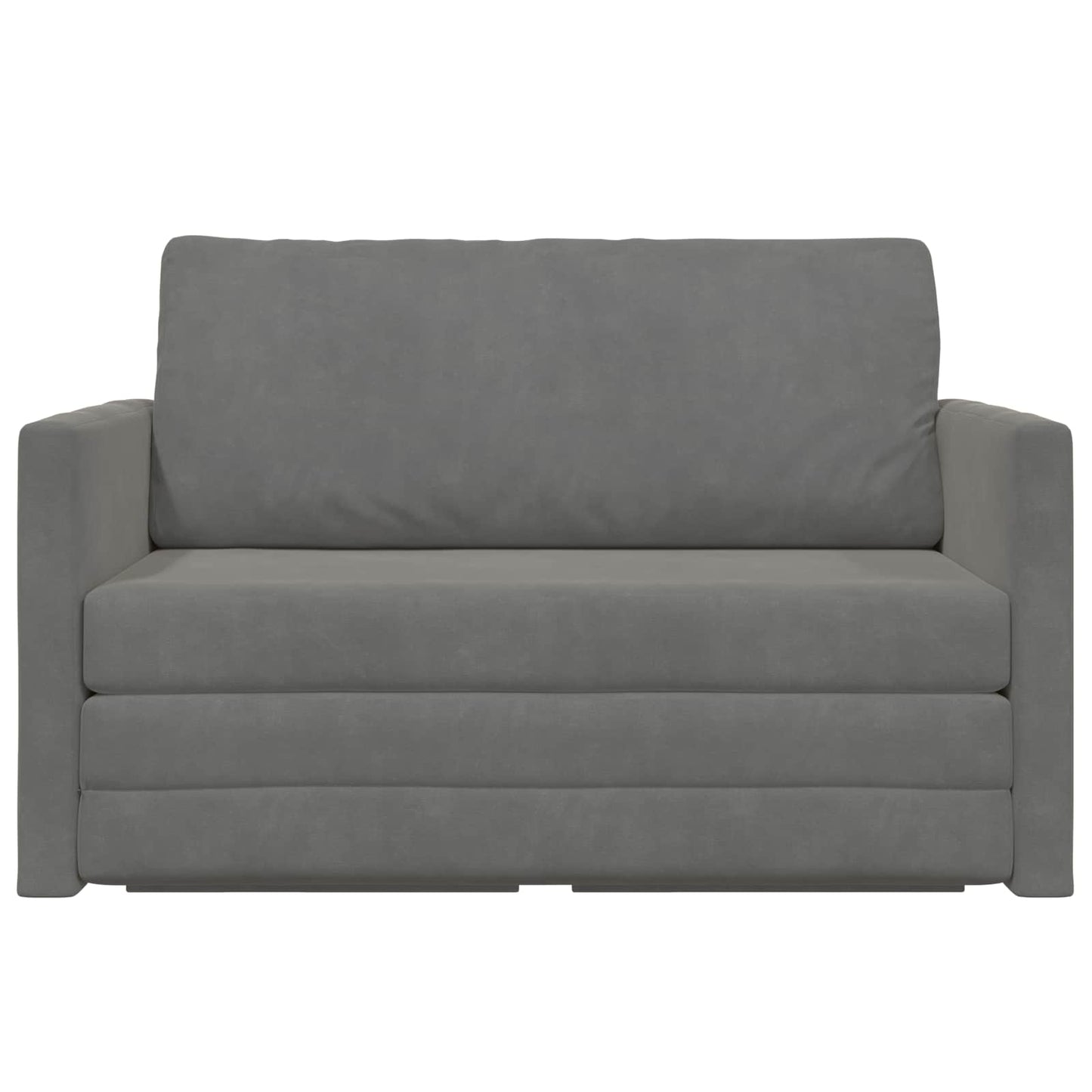Schlafsofa Dunkelgrau 124 x 71 x 78 cm Samt