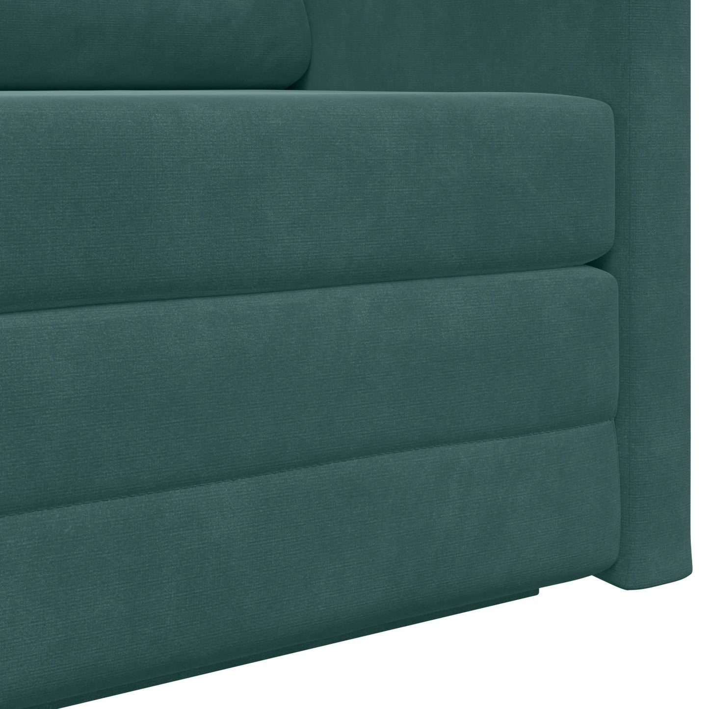 Schlafsofa Dunkelgrün 124 x 71 x 78 cm Samt