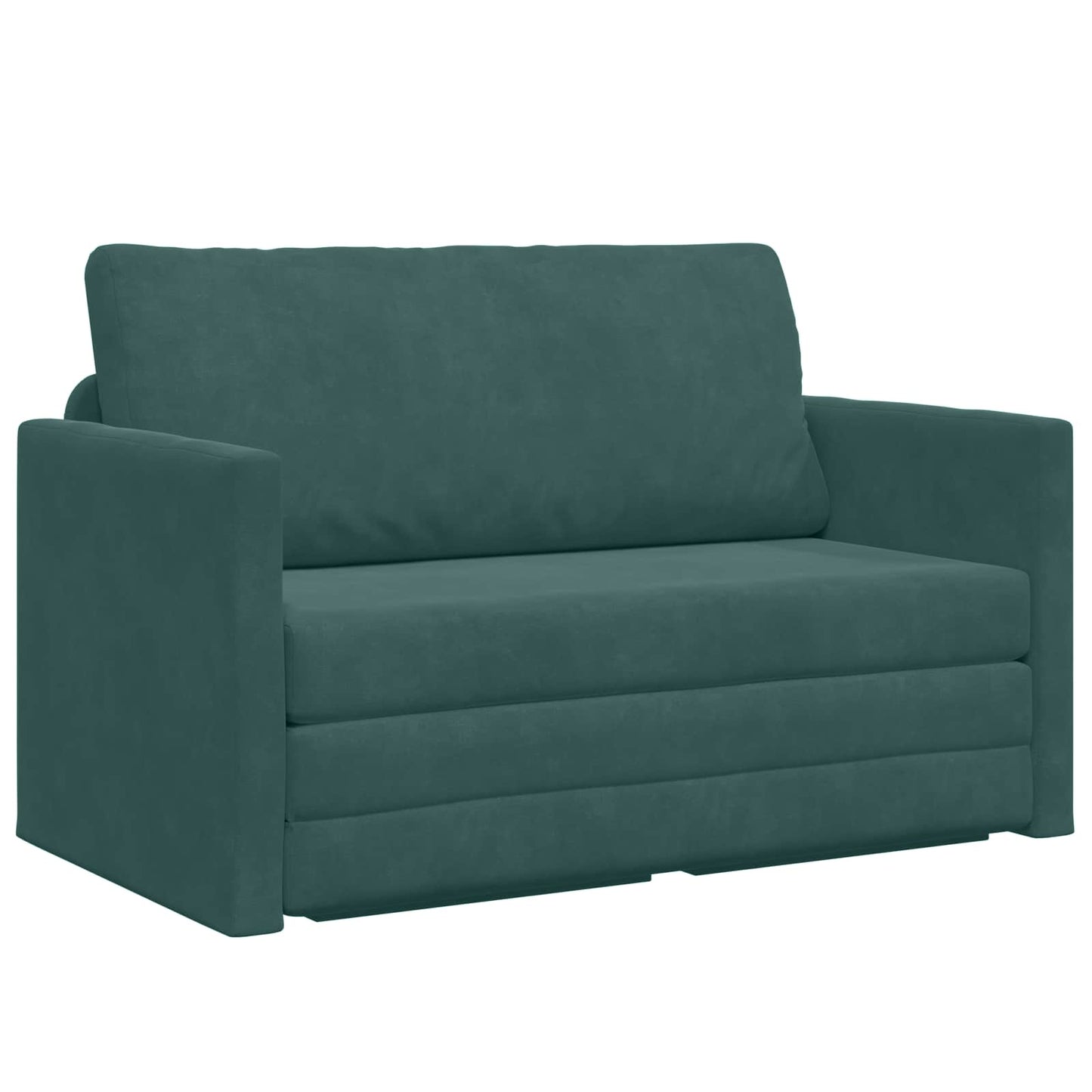 Schlafsofa Dunkelgrün 124 x 71 x 78 cm Samt