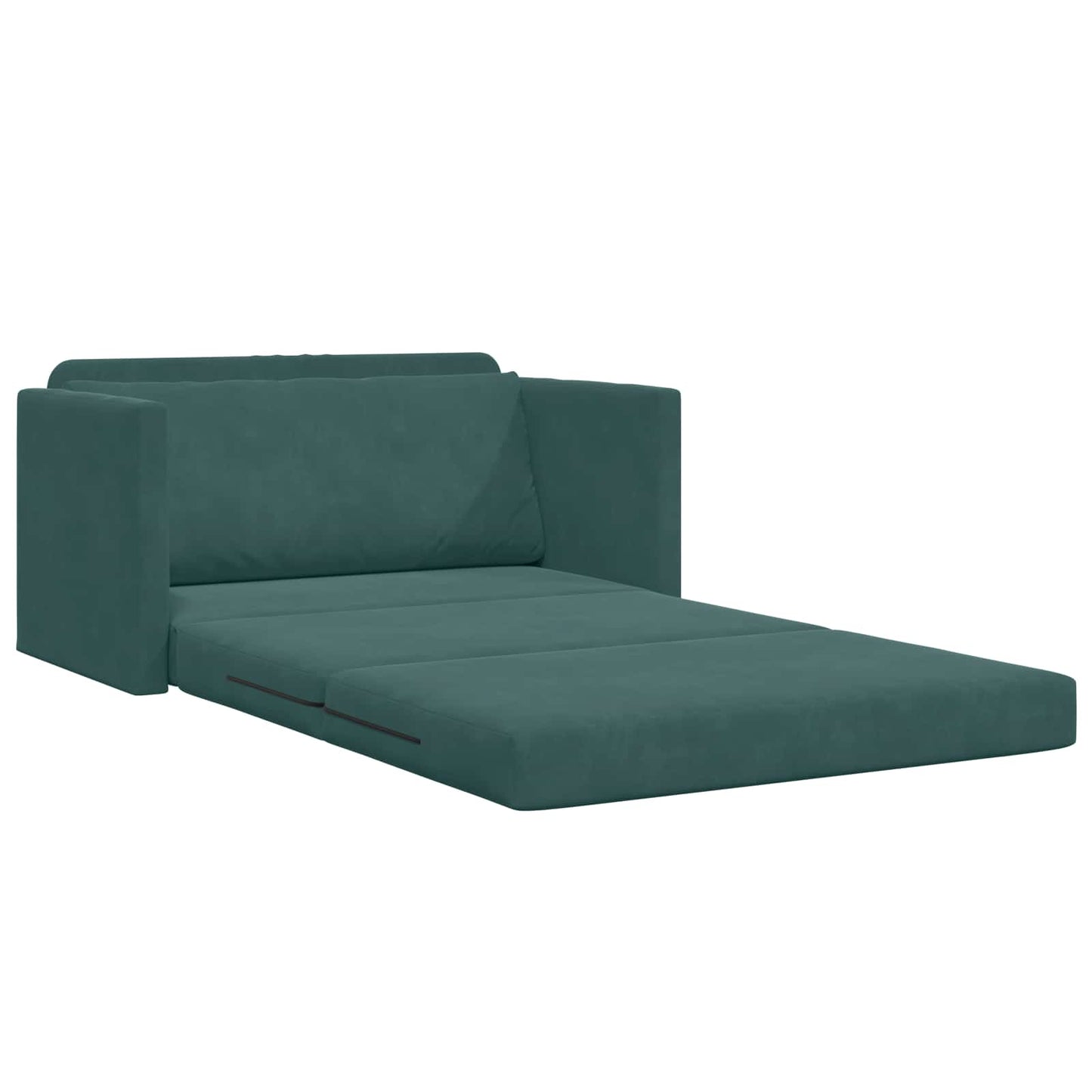 Schlafsofa Dunkelgrün 124 x 71 x 78 cm Samt