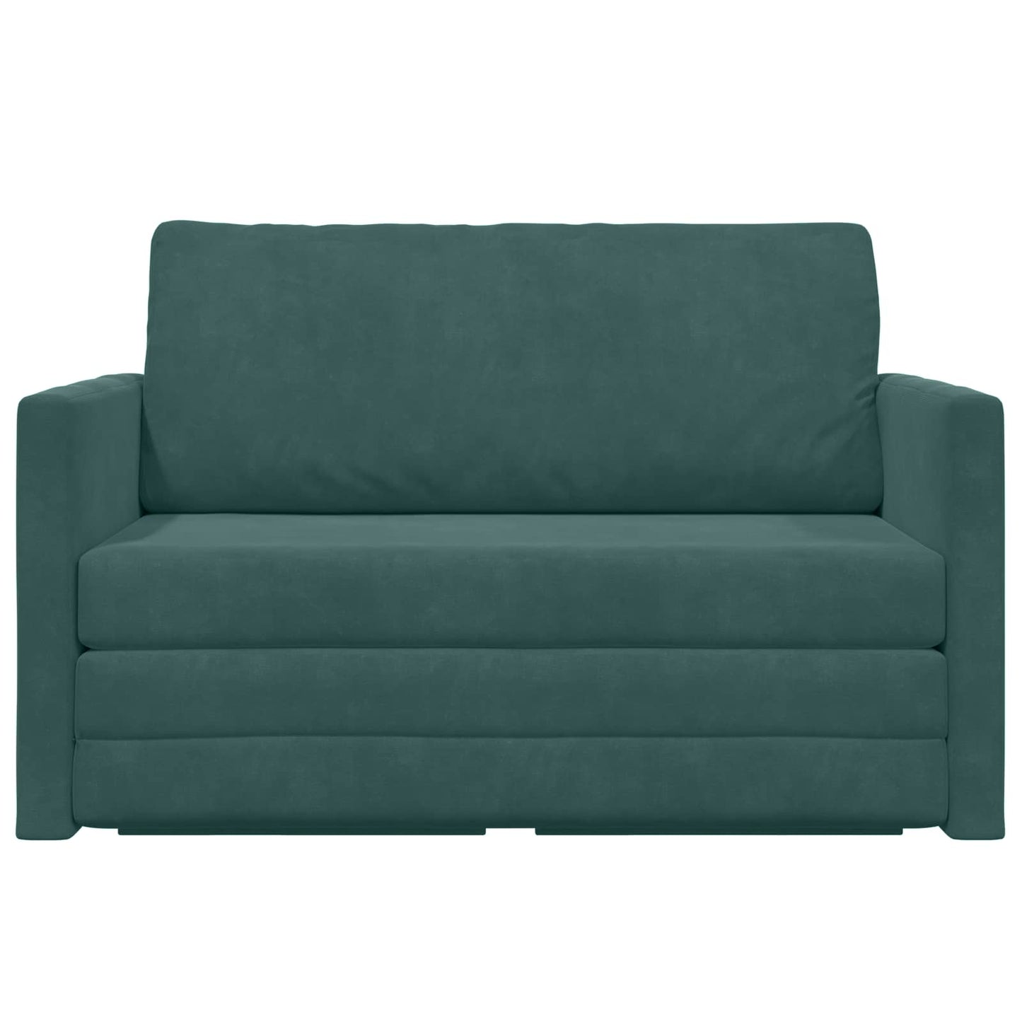 Schlafsofa Dunkelgrün 124 x 71 x 78 cm Samt
