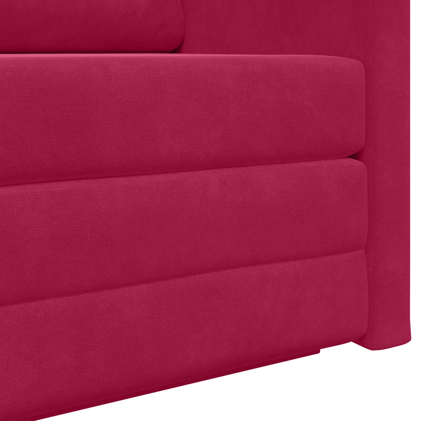 Schlafsofa Weinrot 124 x 71 x 78 cm Samt