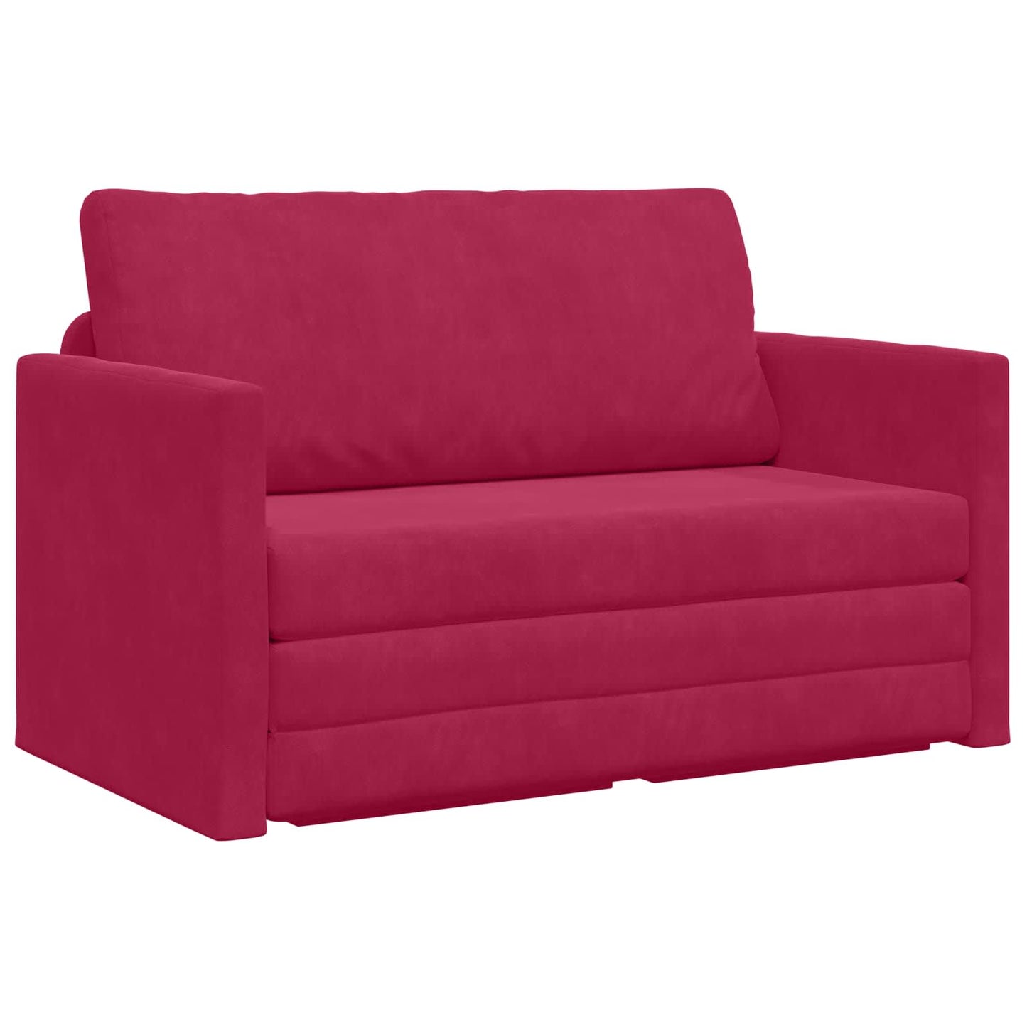 Schlafsofa Weinrot 124 x 71 x 78 cm Samt