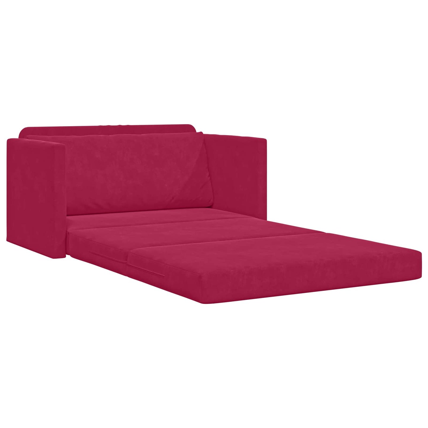 Schlafsofa Weinrot 124 x 71 x 78 cm Samt