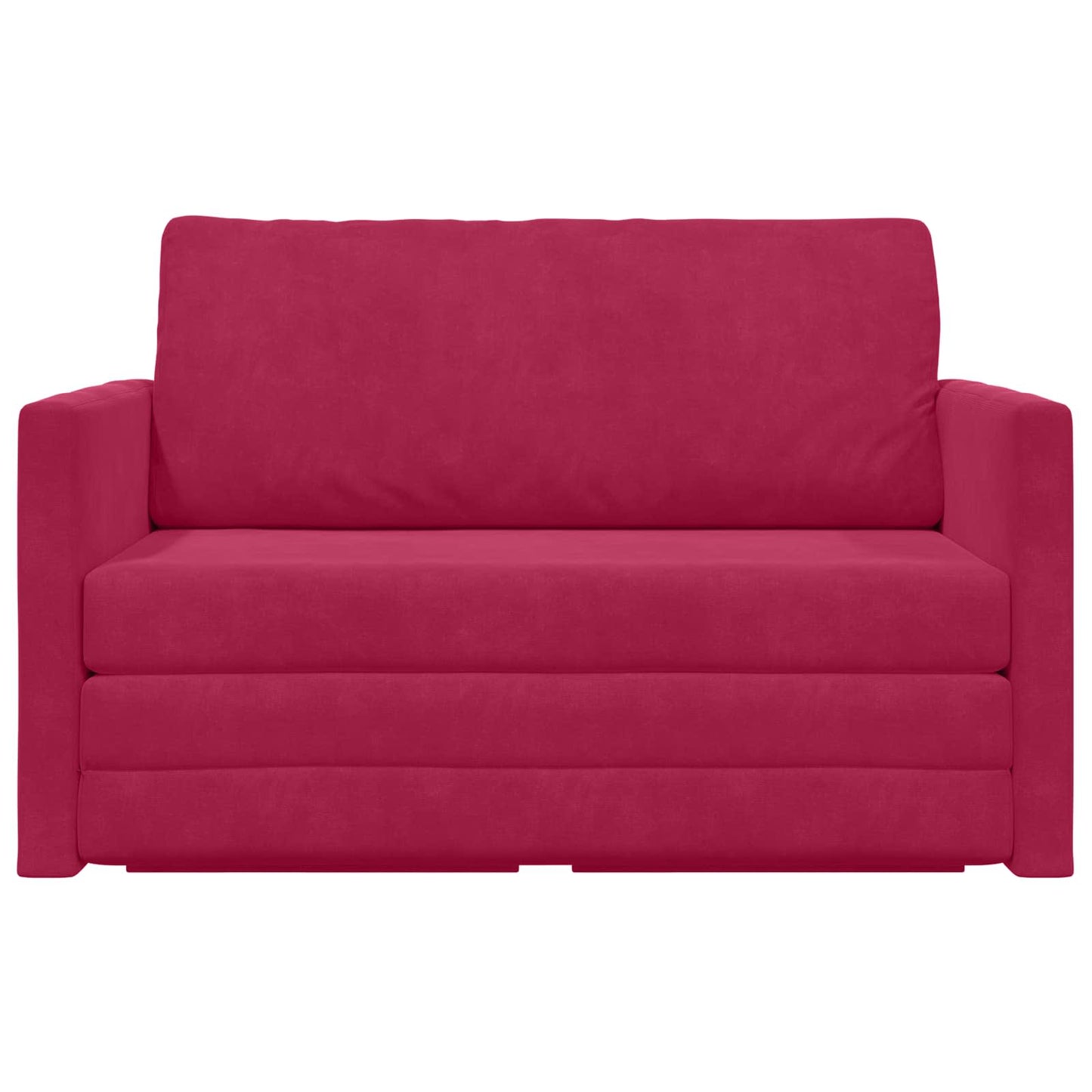 Schlafsofa Weinrot 124 x 71 x 78 cm Samt