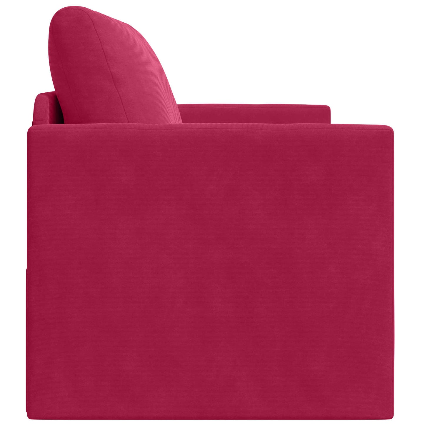 Schlafsofa Weinrot 124 x 71 x 78 cm Samt
