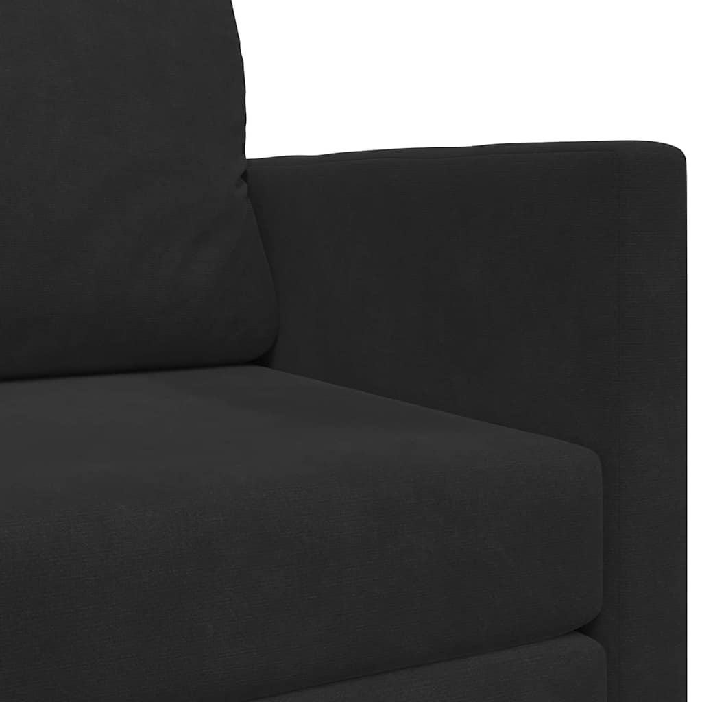 Schlafsofa Schwarz 124 x 71 x 78 cm Samt