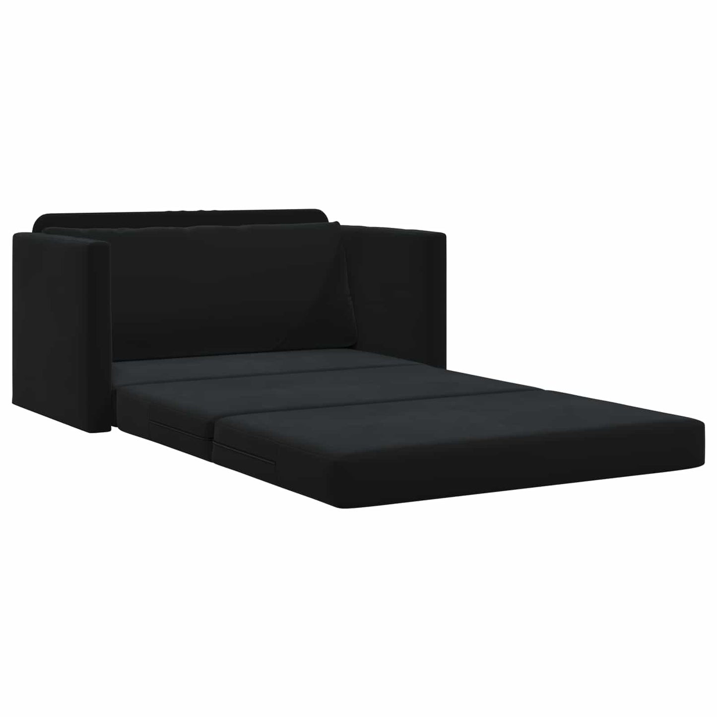 Schlafsofa Schwarz 124 x 71 x 78 cm Samt