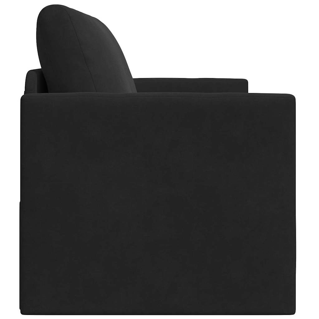 Schlafsofa Schwarz 124 x 71 x 78 cm Samt