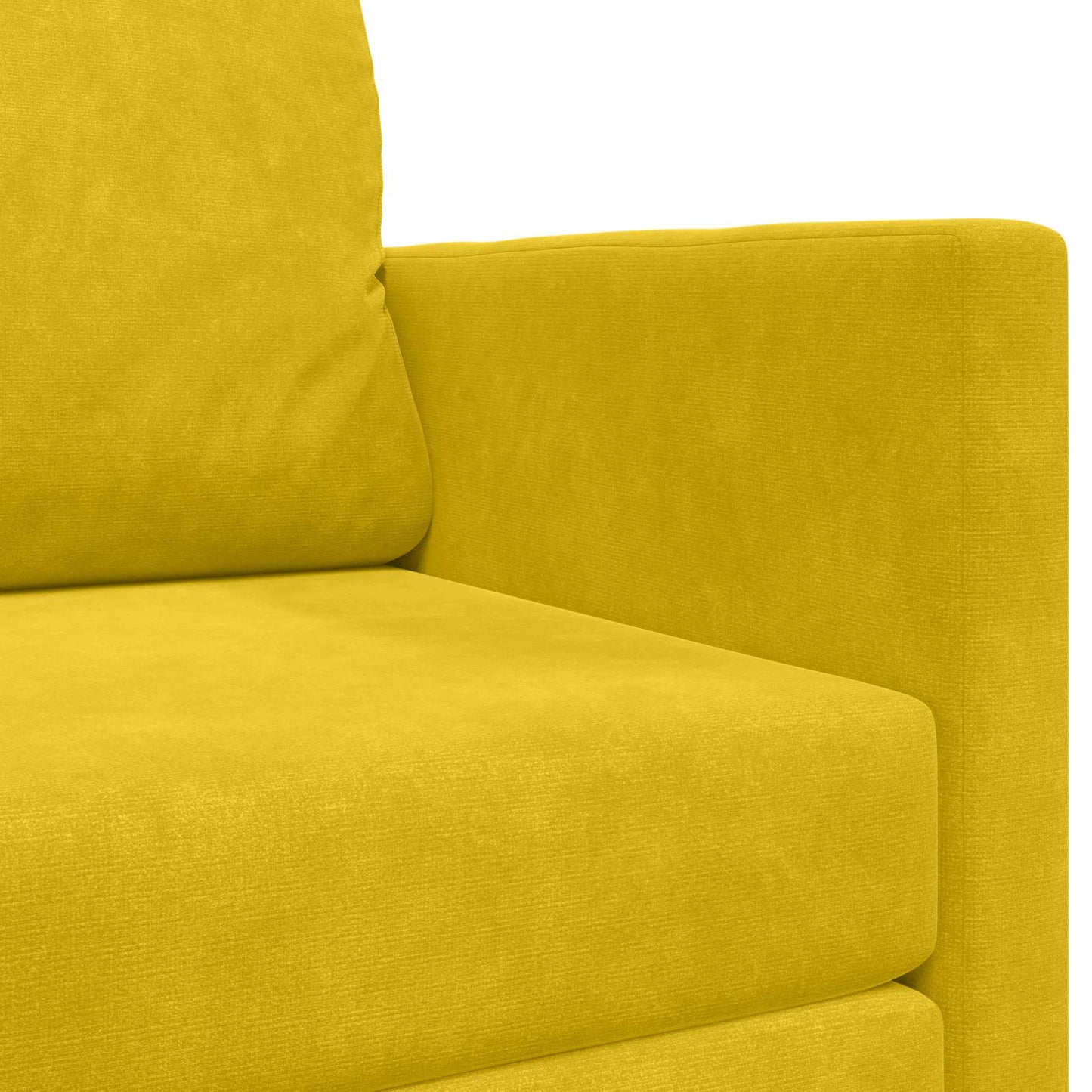 Schlafsofa Sonnenblumen Gelb 124 x 71 x 78 cm Samt