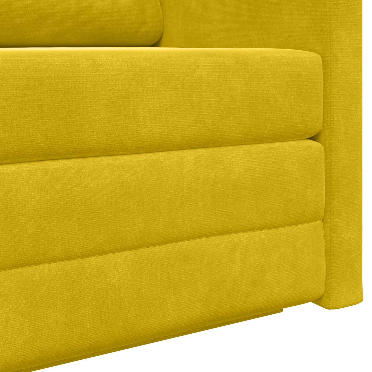 Schlafsofa Sonnenblumen Gelb 124 x 71 x 78 cm Samt