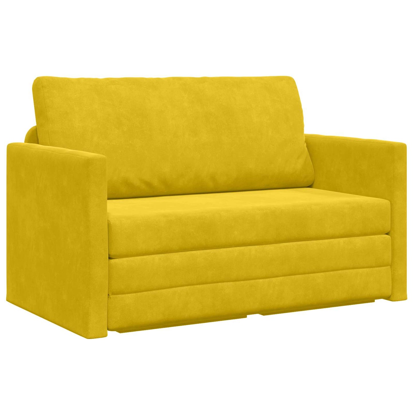 Schlafsofa Sonnenblumen Gelb 124 x 71 x 78 cm Samt