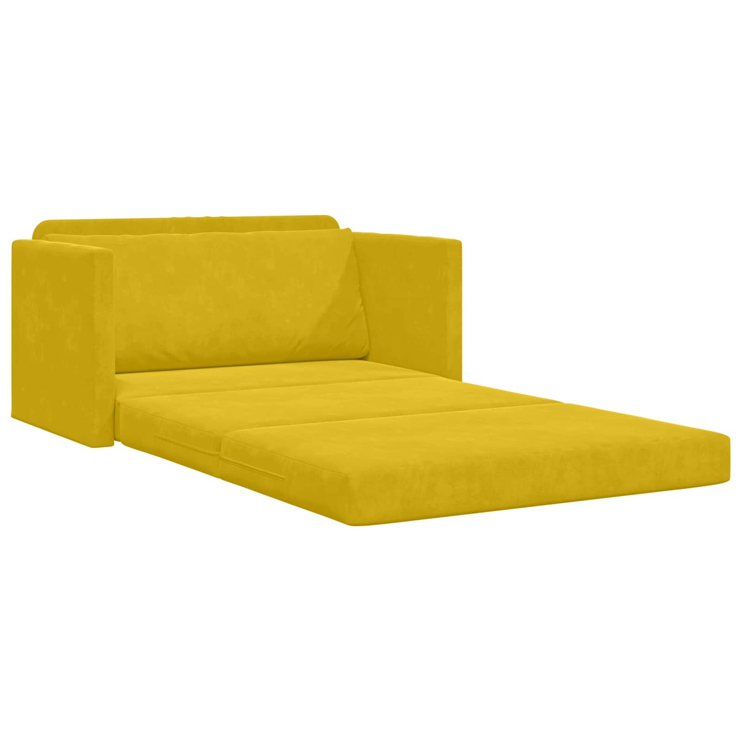 Schlafsofa Sonnenblumen Gelb 124 x 71 x 78 cm Samt