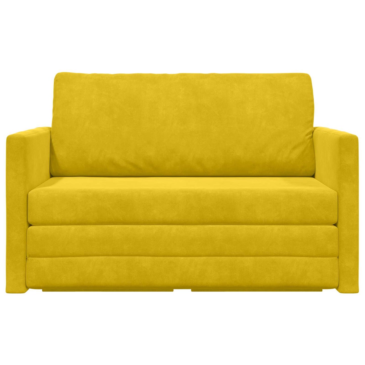 Schlafsofa Sonnenblumen Gelb 124 x 71 x 78 cm Samt