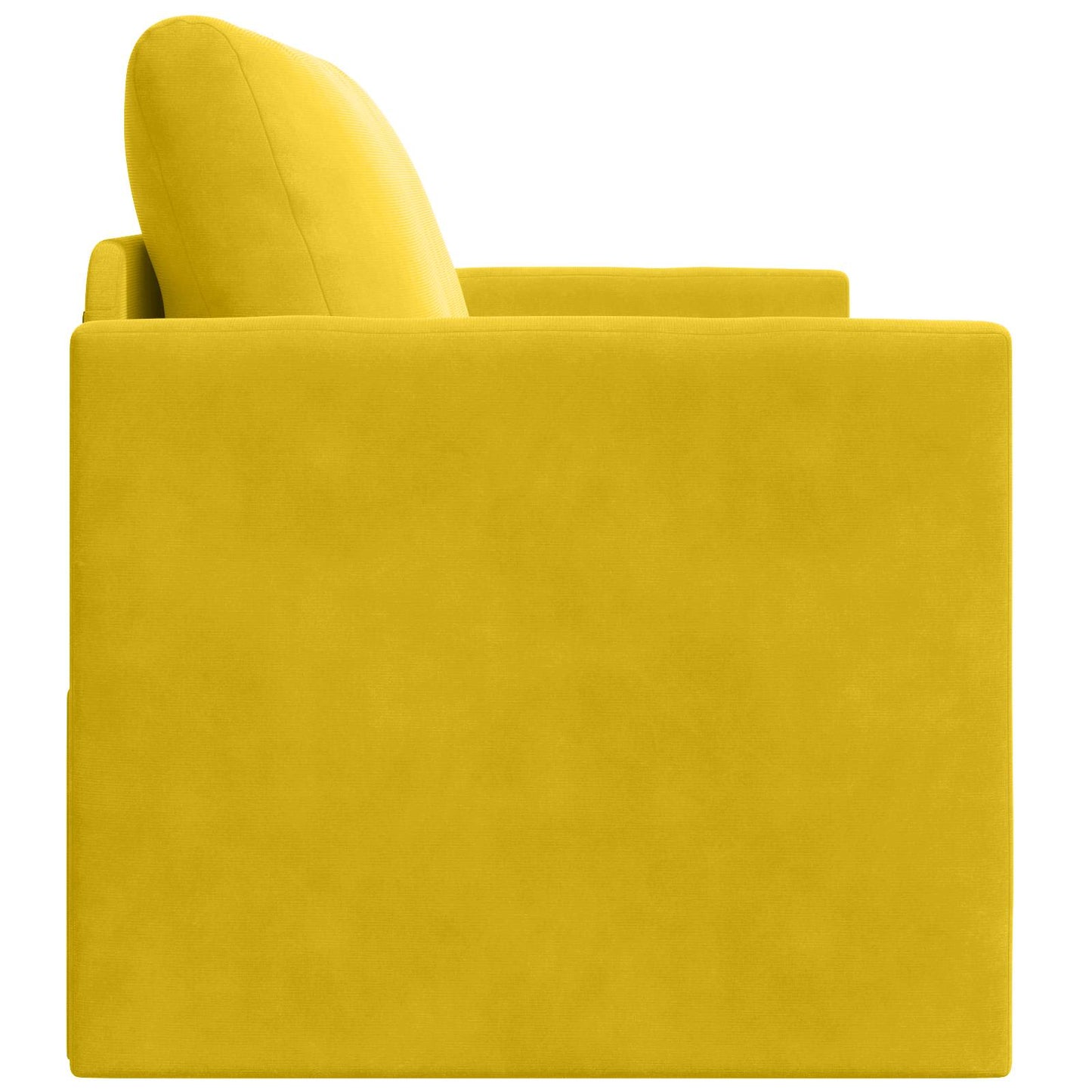 Schlafsofa Sonnenblumen Gelb 124 x 71 x 78 cm Samt